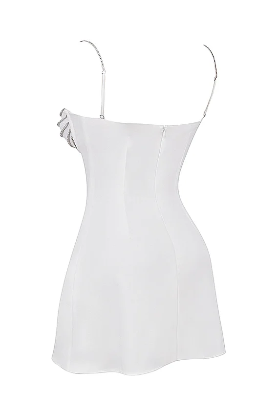 Grace Ivory Crystallised Mini Dress Grace Ivory Crystallised Mini Dress