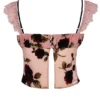 Graciela Dusty Pink Devore Top