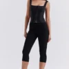 Halima Black Capri Trousers Halima Black Capri Trousers