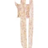 Hallie Honeyflower Print Strapless Corset With Neck Scarf Hallie Honeyflower Print Strapless Corset With Neck Scarf