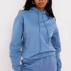Halo Azure Cotton Fleece-Back Oversized Hoodie Halo Azure Cotton Fleece-Back Oversized Hoodie
