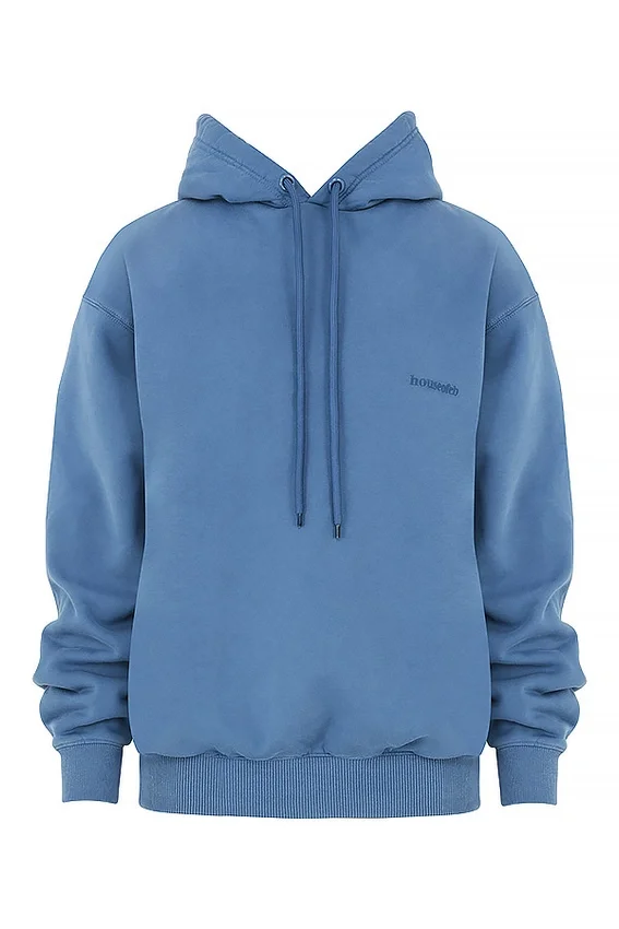Halo Azure Cotton Fleece-Back Oversized Hoodie Halo Azure Cotton Fleece-Back Oversized Hoodie