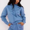 Halo Azure Cotton Fleece-Back Oversized Hoodie Halo Azure Cotton Fleece-Back Oversized Hoodie
