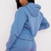 Halo Azure Cotton Fleece-Back Oversized Hoodie Halo Azure Cotton Fleece-Back Oversized Hoodie