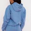Halo Azure Cotton Fleece-Back Oversized Hoodie Halo Azure Cotton Fleece-Back Oversized Hoodie