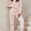 Halo Blush Cotton Fleece-Back Oversized Hoodie Halo Blush Cotton Fleece-Back Oversized Hoodie