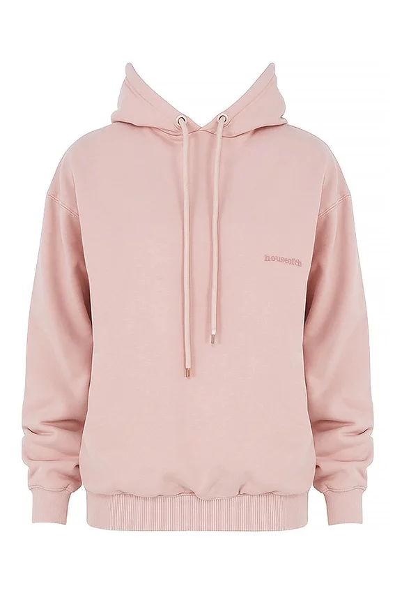 Halo Blush Cotton Fleece-Back Oversized Hoodie Halo Blush Cotton Fleece-Back Oversized Hoodie