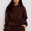 Halo Chocolate Cotton Fleece-Back Oversized Hoodie Halo Chocolate Cotton Fleece-Back Oversized Hoodie