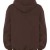 Halo Chocolate Cotton Fleece-Back Oversized Hoodie Halo Chocolate Cotton Fleece-Back Oversized Hoodie