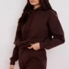 Halo Chocolate Cotton Fleece-Back Oversized Hoodie Halo Chocolate Cotton Fleece-Back Oversized Hoodie