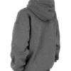 Halo Dark Grey Cotton Fleece-Back Oversized Hoodie Halo Dark Grey Cotton Fleece-Back Oversized Hoodie