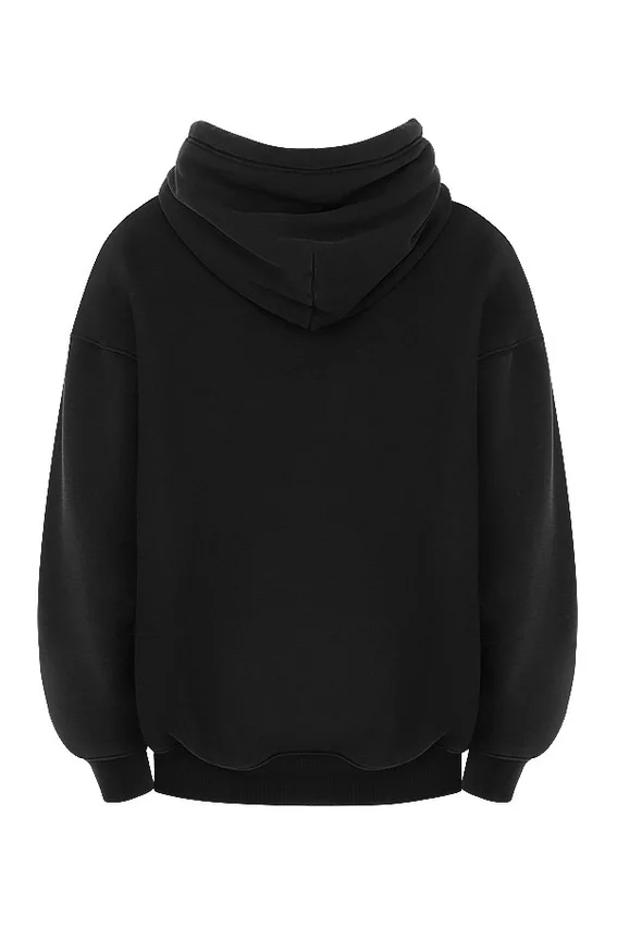 Halo Ink Cotton Fleece-Back Oversized Hoodie Halo Ink Cotton Fleece-Back Oversized Hoodie