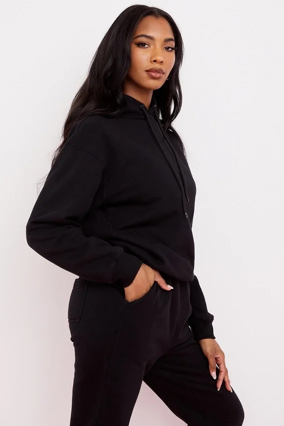 Halo Ink Cotton Fleece-Back Oversized Hoodie Halo Ink Cotton Fleece-Back Oversized Hoodie