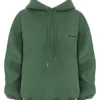 Halo Moss Cotton Fleece-Back Oversized Hoodie Halo Moss Cotton Fleece-Back Oversized Hoodie