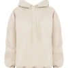 Halo Oatmeal Cotton Fleece-Back Oversized Hoodie Halo Oatmeal Cotton Fleece-Back Oversized Hoodie