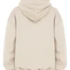 Halo Oatmeal Cotton Fleece-Back Oversized Hoodie Halo Oatmeal Cotton Fleece-Back Oversized Hoodie