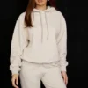 Halo Oatmeal Cotton Fleece-Back Oversized Hoodie Halo Oatmeal Cotton Fleece-Back Oversized Hoodie