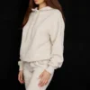 Halo Oatmeal Cotton Fleece-Back Oversized Hoodie Halo Oatmeal Cotton Fleece-Back Oversized Hoodie