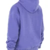 Halo Purple Cotton Fleece-Back Oversized Hoodie Halo Purple Cotton Fleece-Back Oversized Hoodie