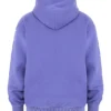 Halo Purple Cotton Fleece-Back Oversized Hoodie Halo Purple Cotton Fleece-Back Oversized Hoodie