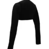 Harmony Black Stretch Velvet Cropped Bolero Harmony Black Stretch Velvet Cropped Bolero