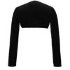 Harmony Black Stretch Velvet Cropped Bolero Harmony Black Stretch Velvet Cropped Bolero