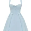 Harriet Bluebell Cotton Halter Mini Dress Harriet Bluebell Cotton Halter Mini Dress