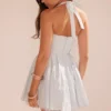 Harriet Bluebell Cotton Halter Mini Dress Harriet Bluebell Cotton Halter Mini Dress
