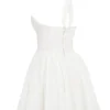 Harriet White Broderie Anglais Halter Mini Dress Harriet White Broderie Anglais Halter Mini Dress