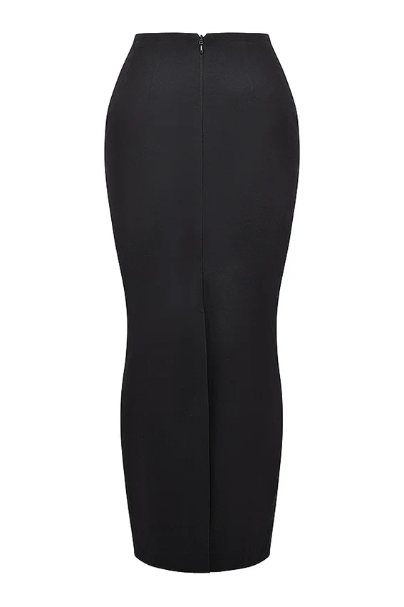 Hart Black Twill Maxi Skirt Hart Black Twill Maxi Skirt