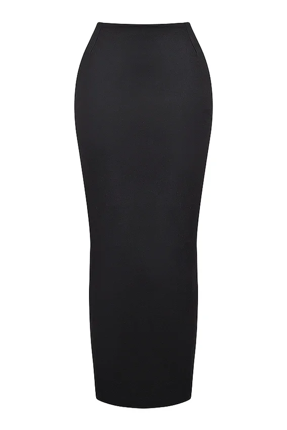 Hart Black Twill Maxi Skirt Hart Black Twill Maxi Skirt