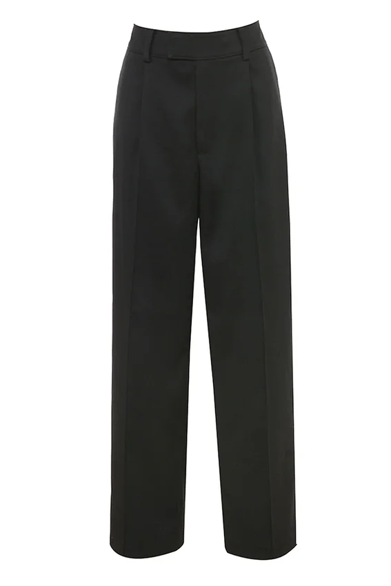 Hayden Black Wide Leg High Waist Tailored Trousers Hayden Black Wide Leg High Waist Tailored Trousers