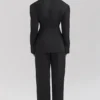 Hayden Black Wide Leg High Waist Tailored Trousers Hayden Black Wide Leg High Waist Tailored Trousers