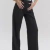Hayden Black Wide Leg High Waist Tailored Trousers Hayden Black Wide Leg High Waist Tailored Trousers