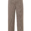 Hayden Brown Puppytooth Wide Leg High Waist Tailored Trousers Hayden Brown Puppytooth Wide Leg High Waist Tailored Trousers