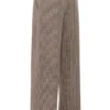 Hayden Brown Puppytooth Wide Leg High Waist Tailored Trousers Hayden Brown Puppytooth Wide Leg High Waist Tailored Trousers