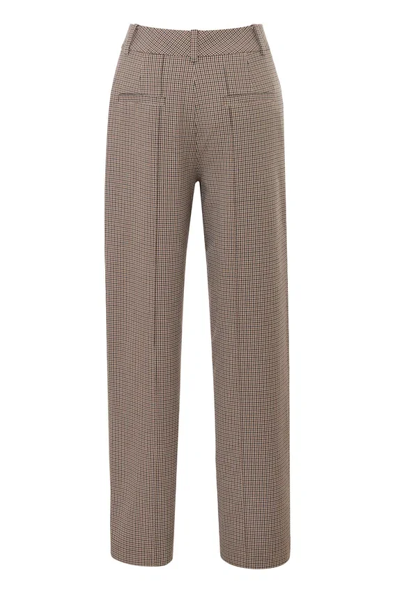 Hayden Brown Puppytooth Wide Leg High Waist Tailored Trousers Hayden Brown Puppytooth Wide Leg High Waist Tailored Trousers
