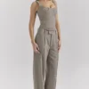 Hayden Brown Puppytooth Wide Leg High Waist Tailored Trousers Hayden Brown Puppytooth Wide Leg High Waist Tailored Trousers
