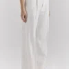 Hayden White Pinstripe High Waist Tailored Trousers
