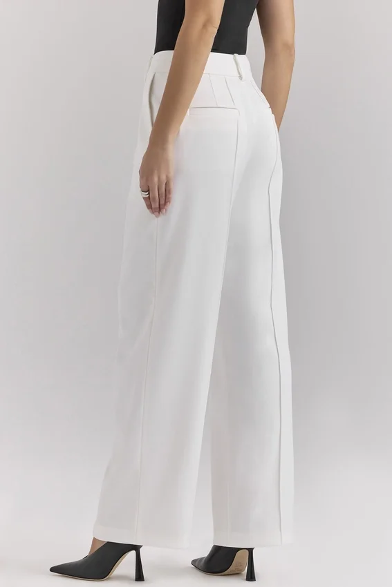 Hayden White Wide Leg High Waist Tailored Trousers Hayden White Wide Leg High Waist Tailored Trousers