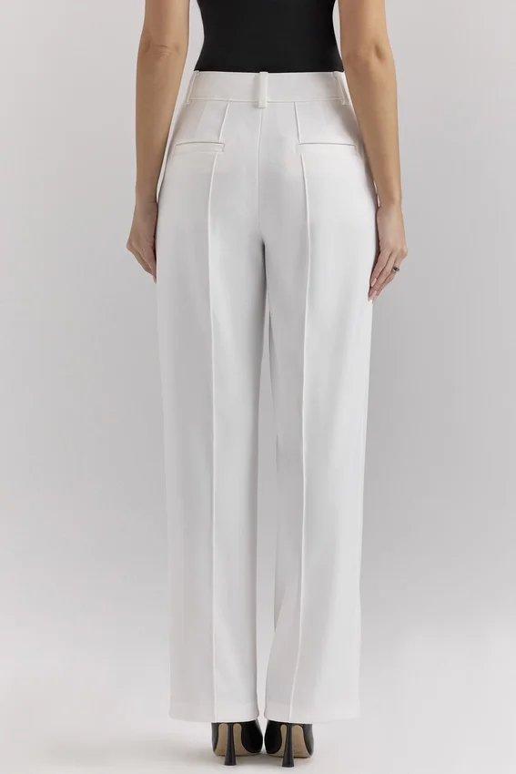 Hayden White Wide Leg High Waist Tailored Trousers Hayden White Wide Leg High Waist Tailored Trousers