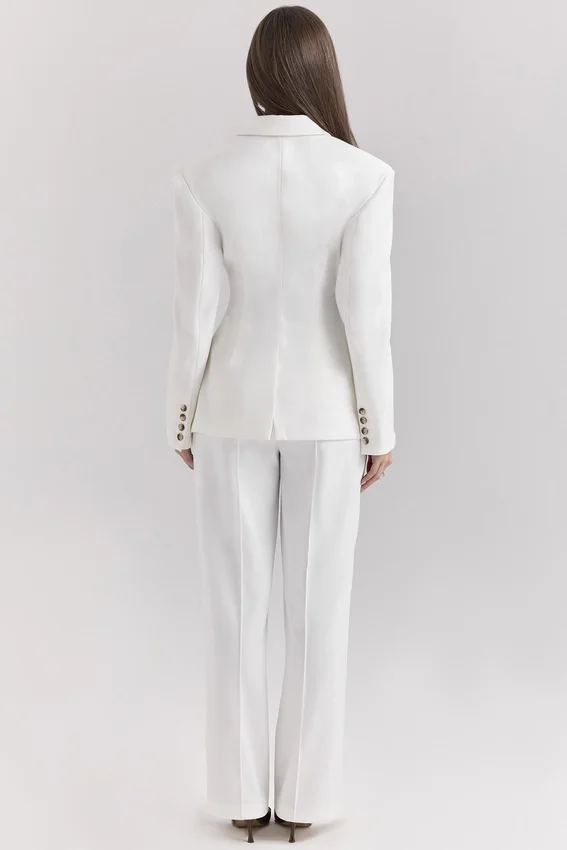 Hayden White Wide Leg High Waist Tailored Trousers Hayden White Wide Leg High Waist Tailored Trousers