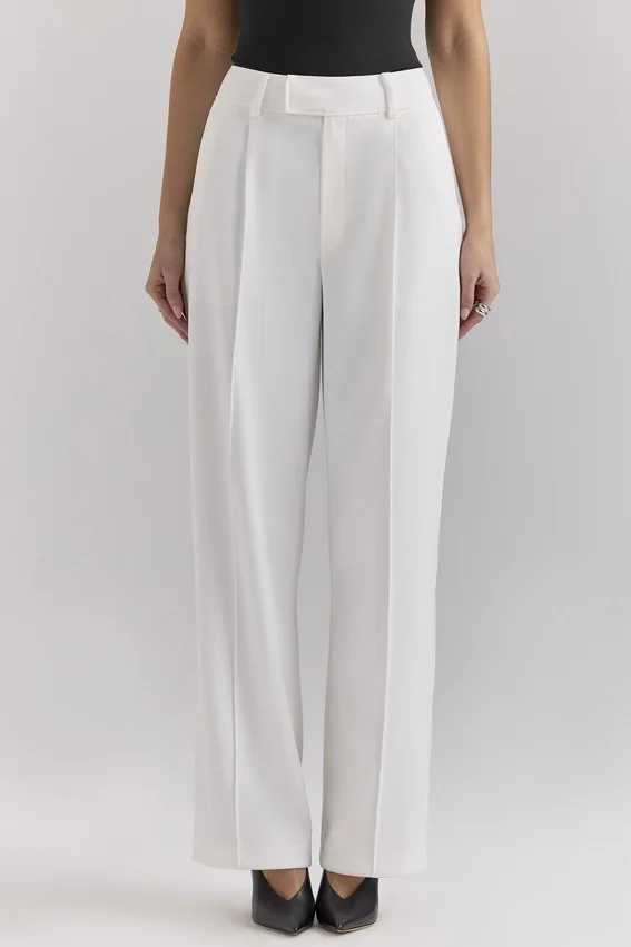 Hayden White Wide Leg High Waist Tailored Trousers Hayden White Wide Leg High Waist Tailored Trousers