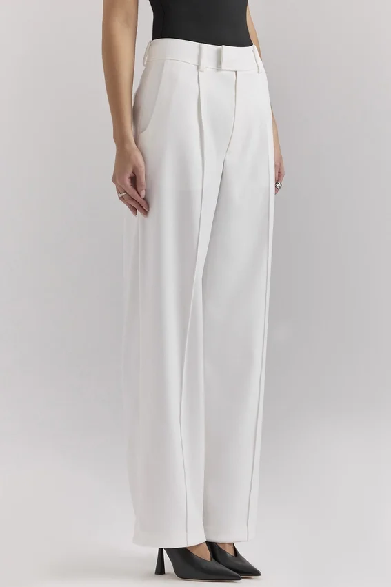 Hayden White Wide Leg High Waist Tailored Trousers Hayden White Wide Leg High Waist Tailored Trousers