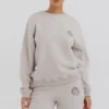 Haze Cloud Cotton Fleece-Back Crew Neck Sweatshirt Haze Cloud Cotton Fleece-Back Crew Neck Sweatshirt