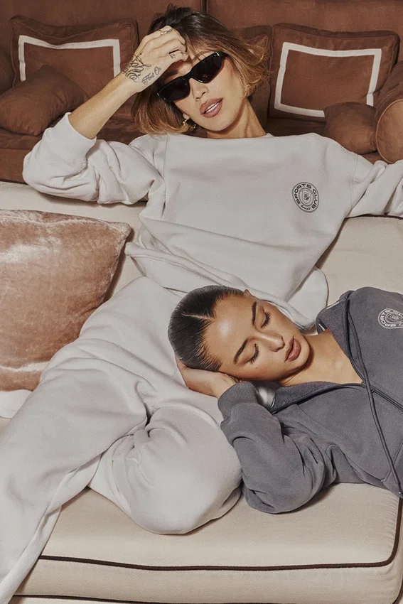Haze Cloud Cotton Fleece-Back Crew Neck Sweatshirt Haze Cloud Cotton Fleece-Back Crew Neck Sweatshirt