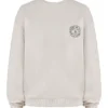 Haze Cloud Cotton Fleece-Back Crew Neck Sweatshirt Haze Cloud Cotton Fleece-Back Crew Neck Sweatshirt