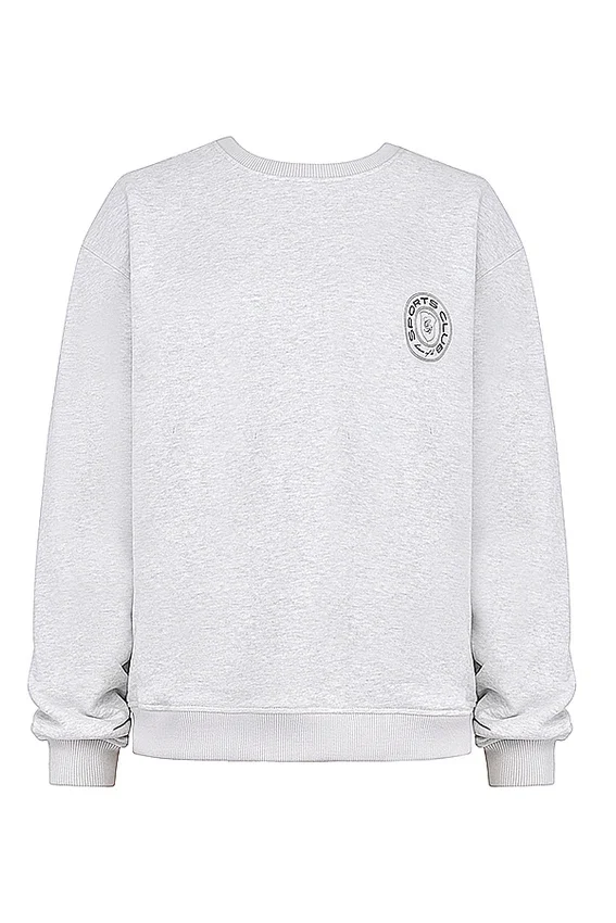 Haze Light Grey Marl Crew Neck Sweatshirt Haze Light Grey Marl Crew Neck Sweatshirt