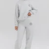 Haze Light Grey Marl Crew Neck Sweatshirt Haze Light Grey Marl Crew Neck Sweatshirt