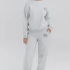 Haze Light Grey Marl Crew Neck Sweatshirt Haze Light Grey Marl Crew Neck Sweatshirt